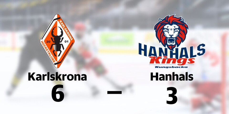 Karlskrona HK vann mot Hanhals IF