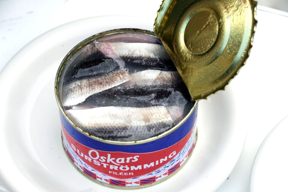 It’s best you open your tin of fermented herring out of doors.
