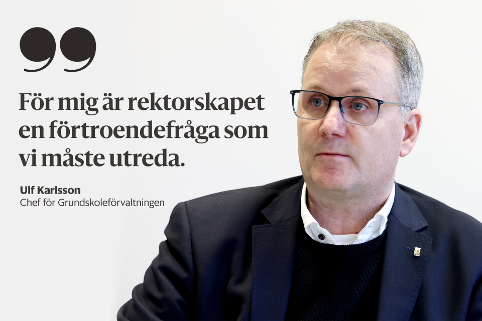 Ulf Karlsson är chef för grundskoleförvaltningen.