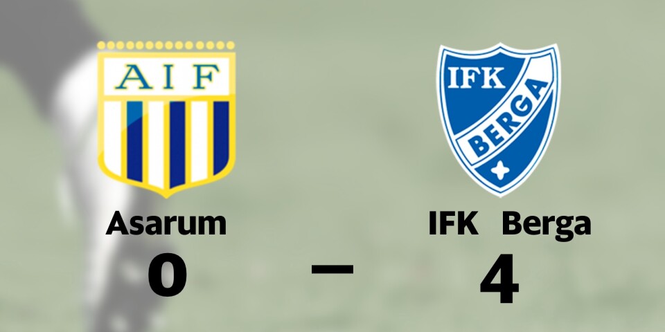 Fyra mål av Peiman Eliassi när IFK Berga vann