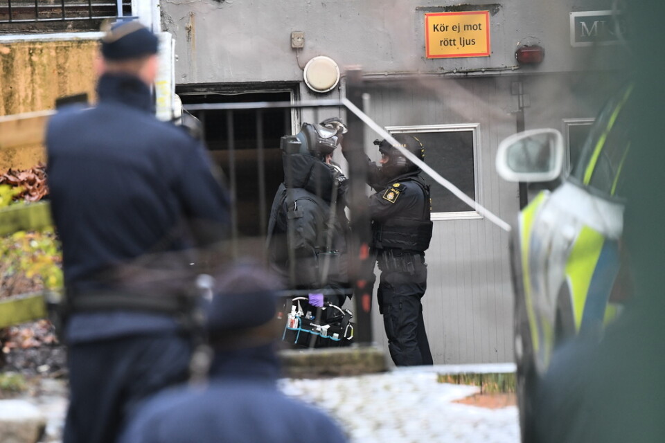 Polisen hittade föremålet i ett garage i Malmö.