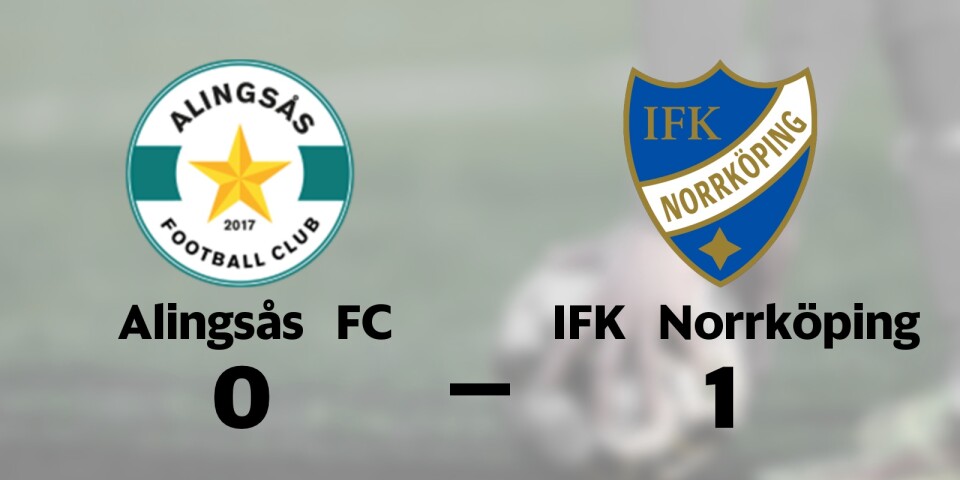 Alingsås FC förlorade hemma mot IFK Norrköping
