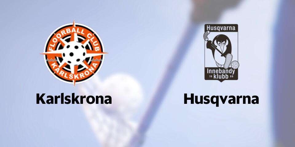 Premiär i division 1 Småland dam för Karlskrona och Husqvarna