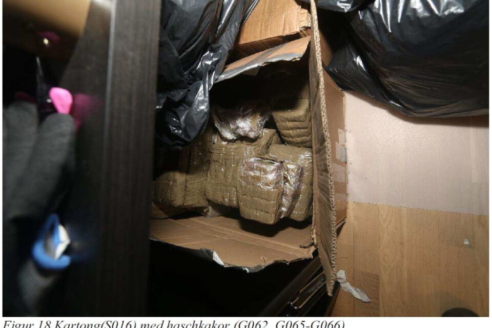 300 kilo narkotika hittades i lägenheten som hyrdes av den 19-åriga kvinnan.