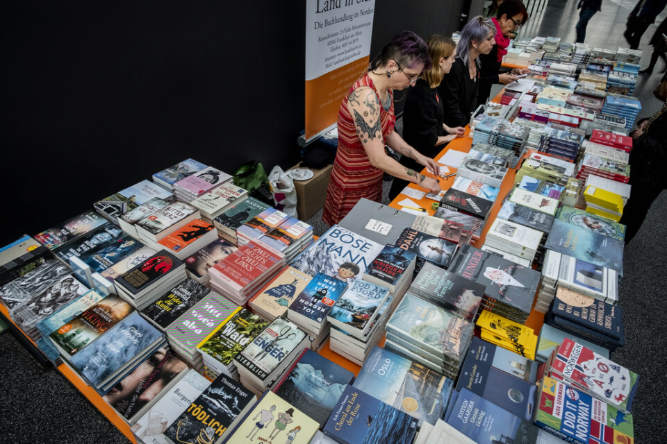2019 var norsk litteratur i fokus vid bokmässan i Frankfurt. Arkivbild.