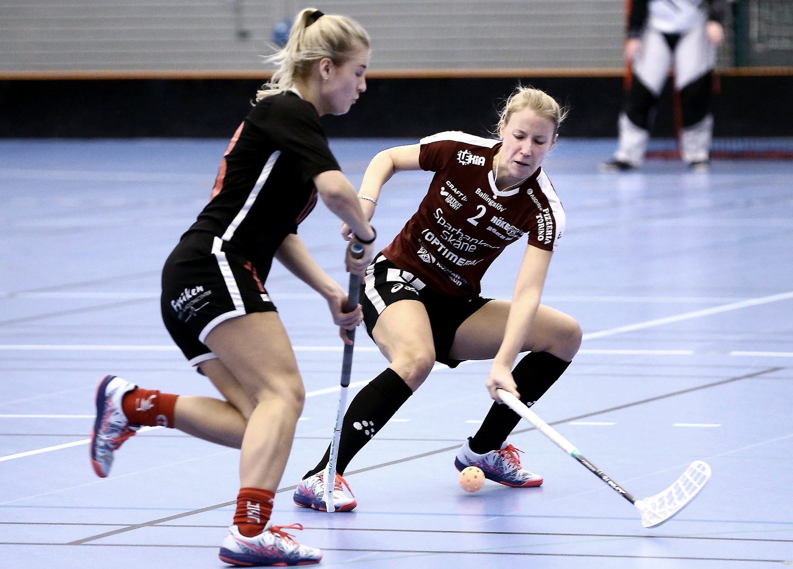 Vicky Sand och defensiven var stabil.       Foto: Stefan Sandström