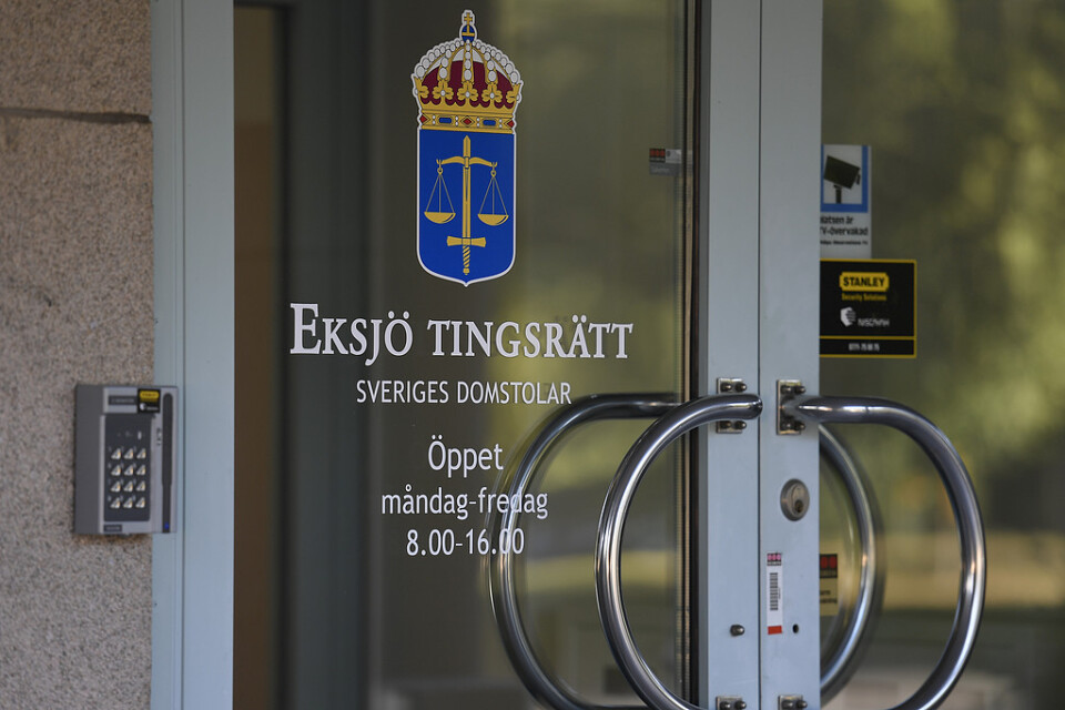 Eksjö tingsrätt på Sofieholmsgatan i Eksjö. Arkivbild.