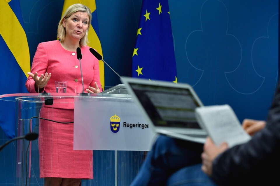 Väljer insatsstyrka framför öppenhet; finansminister Magdalena Andersson.