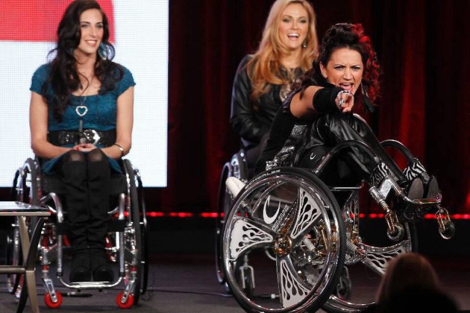 Bilden av funktionshindrade förändras, här tre av deltagarna i den amerikanska tv-serien ”Push Girls”.arkiv: Danny Moloshok/scanpix