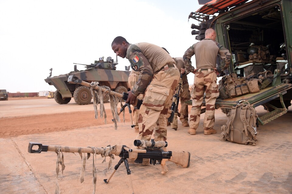 Franska soldater som ingår i styrkan Barkhane i Mali. Arkivbild.