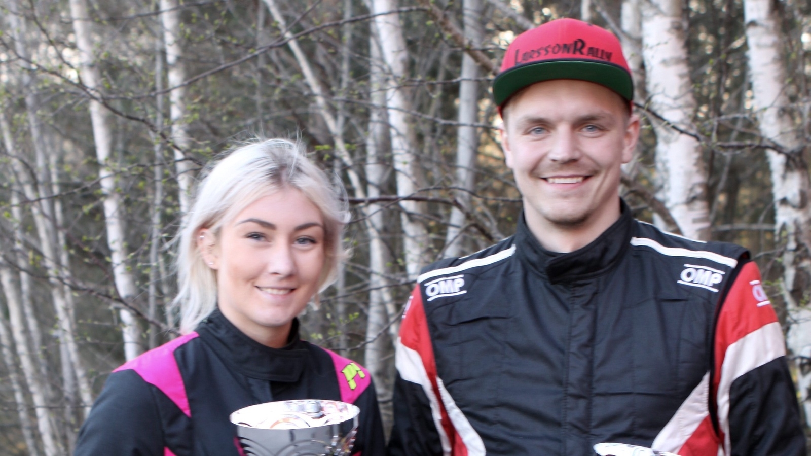 Vinslövskillen Jesper Larsson körde in på en andraplats i Grupp E med Mikaela Lindahl i högerstolen.                Foto: Bengt Johansson