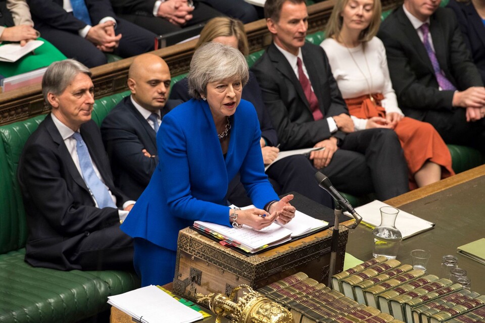 Theresa May i underhuset, under den femdagarsdebatt om Brexit som gjorde december till hennes månad.