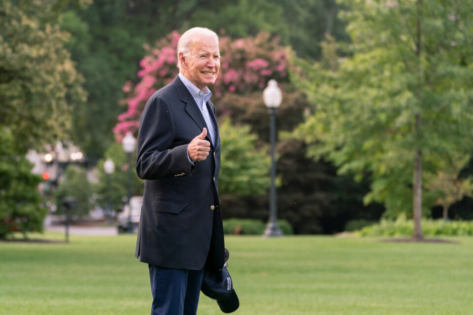 President Joe Biden lämnar Vita huset för första gången sedan den 20 juli.