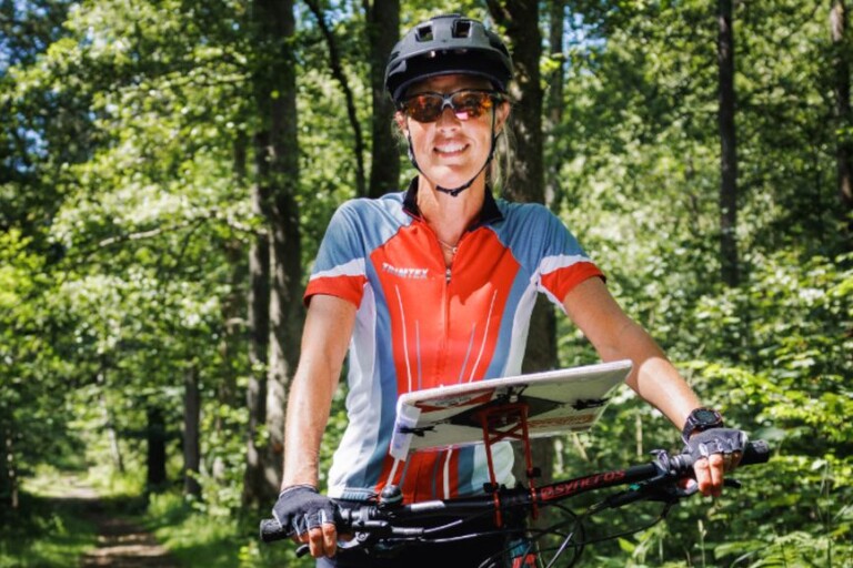 Kombinationen cykel och orientering är perfekt för Carina Rydlund, 51