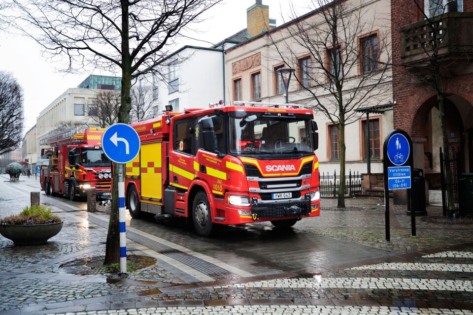 Brandkåren ryckte ut till Algatan när förskolan larmade.
