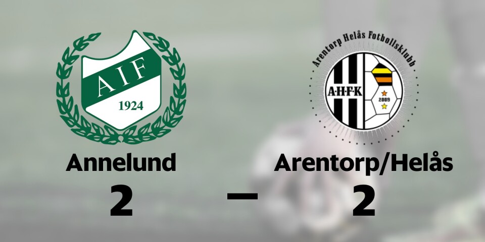 Annelund spelade lika mot Arentorp SK/Helås FK