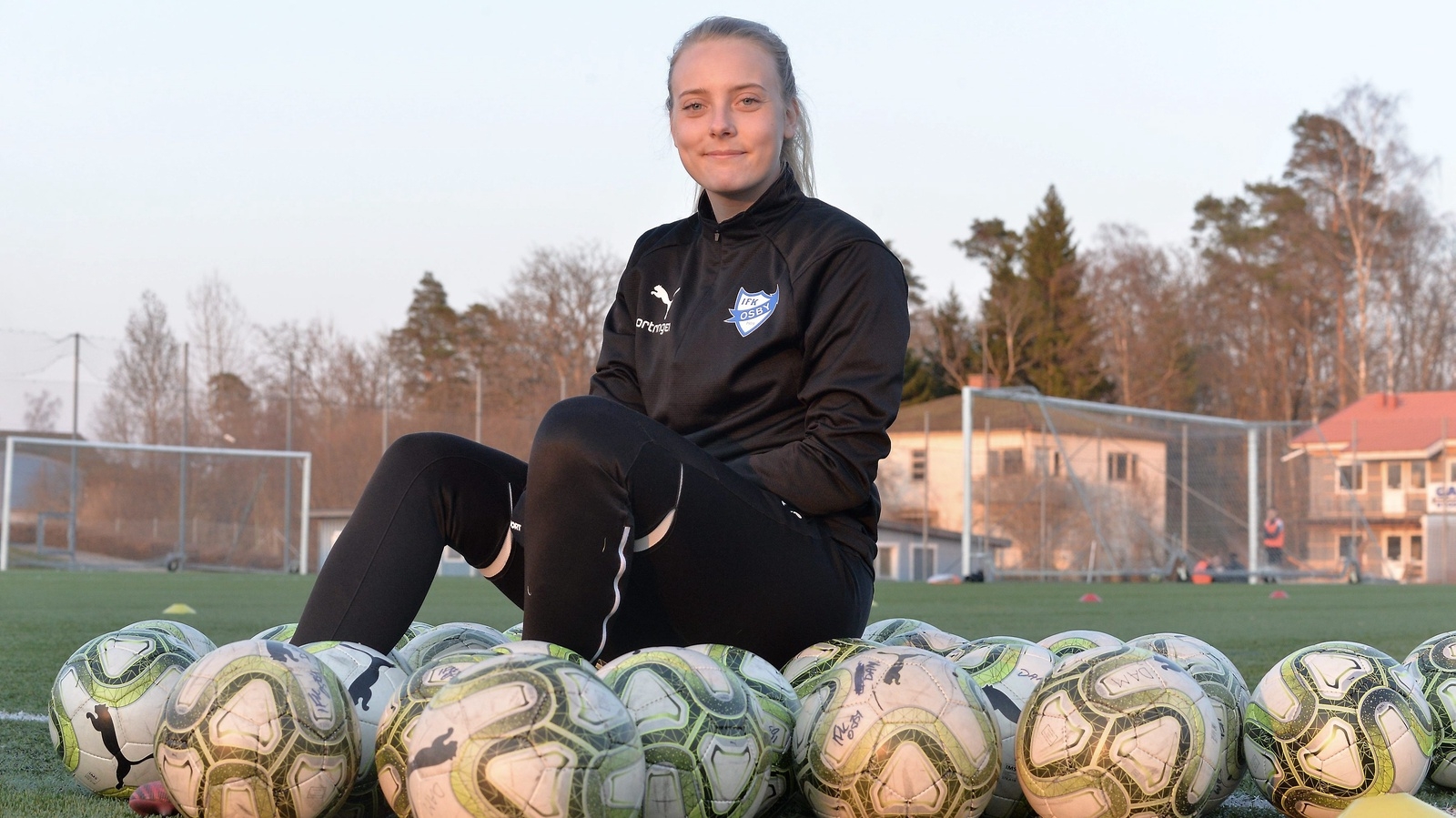 Julia Billinger – lagkapten i IFK Osby.    Foto: Marika Höghäll