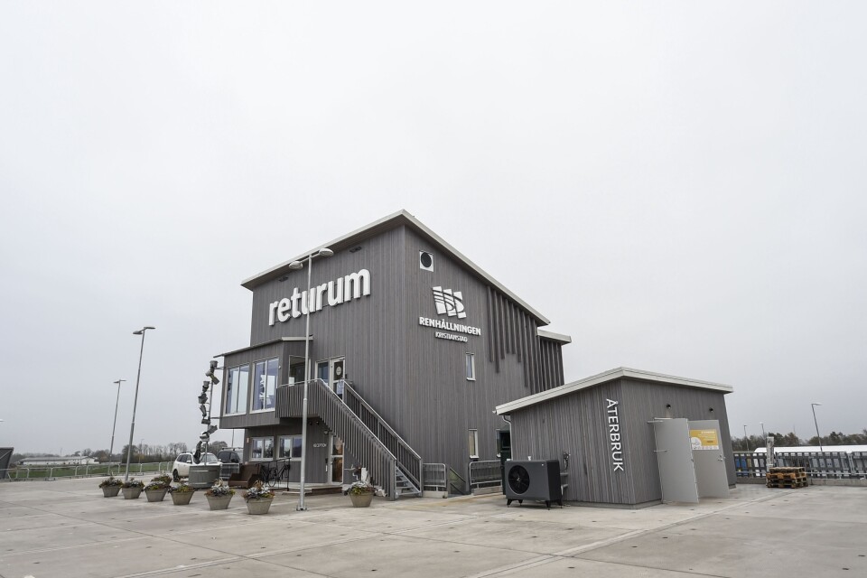 Returum is the largest recycling centre in Kristianstad municipality.