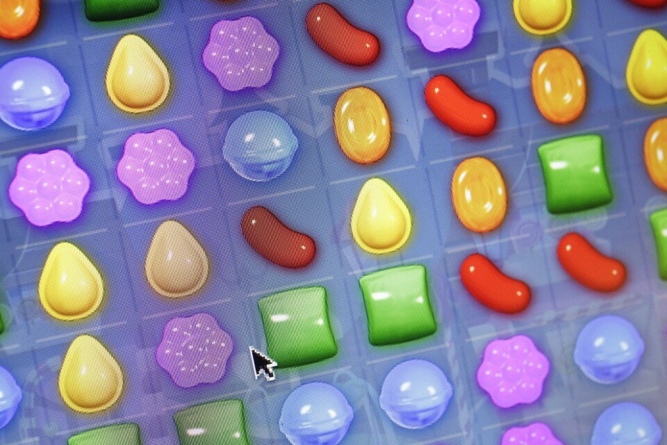 "Candy crush" är ett av spelen som används för att hjälpa den brittiska regeringen att uppmana folk att stanna hemma. Arkivbild.