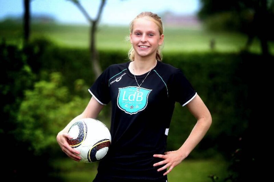Sofia Anker-Kofoed har fortsatt att utvecklats sedan hon kom till LdB FC Malmö. Det är inte omöjligt att hon får göra allsvensk debut i år.