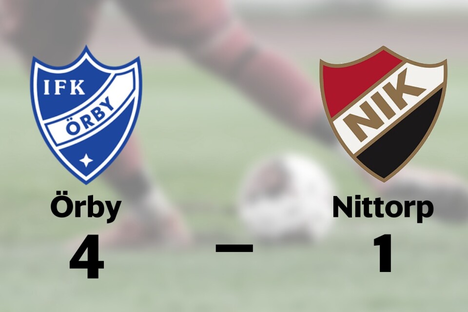 Örby vann på hemmaplan mot Nittorp