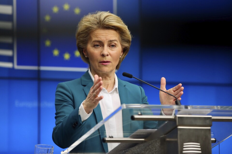 EU-kommissionens ordförande Ursula von der Leyen. Arkivfoto.