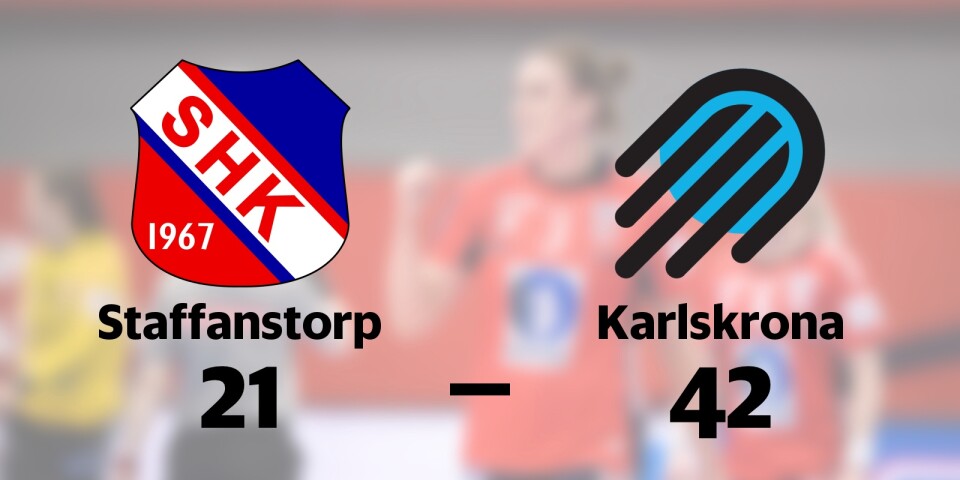 Staffanstorp förlorade mot Karlskrona