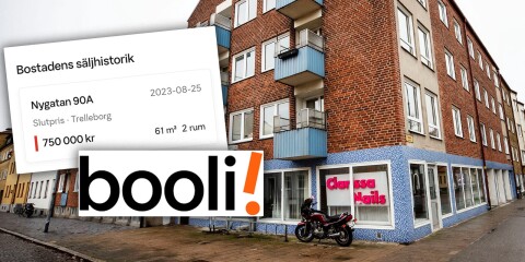 Trelleborgsmäklaren registrerade fel pris på Booli – 175 000 över slutpris