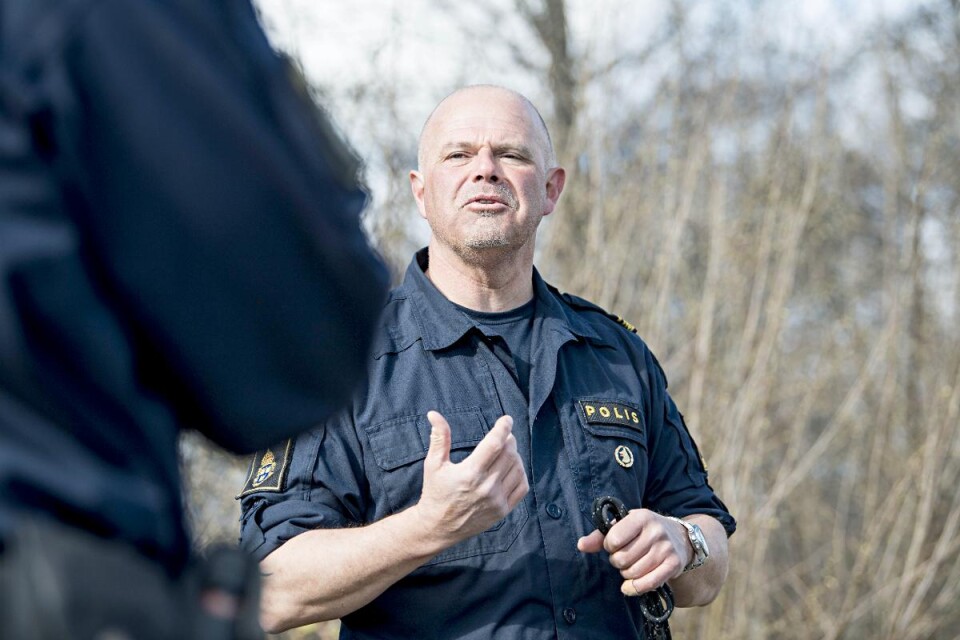 Polisman Glenn Andersson, från Malmö, är utbildningsansvarig för hela Region syd.