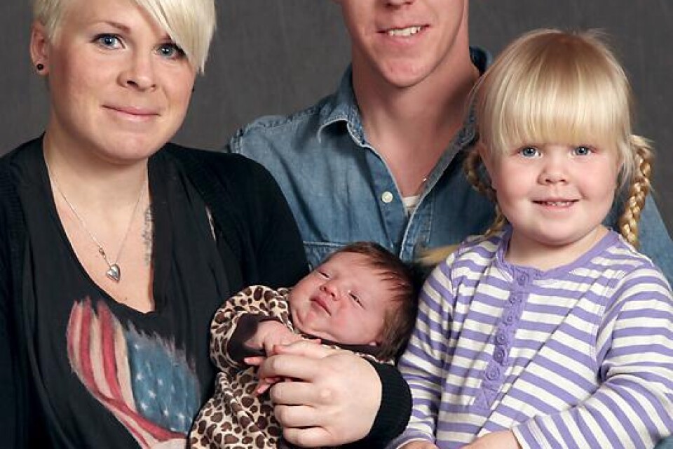 Erika och Cristoffer Dahlén, Jämjö, fick den 21 mars en dotter, Kerstin, som vägde 3 775 g och var 53 cm. Syskon: Lilly.