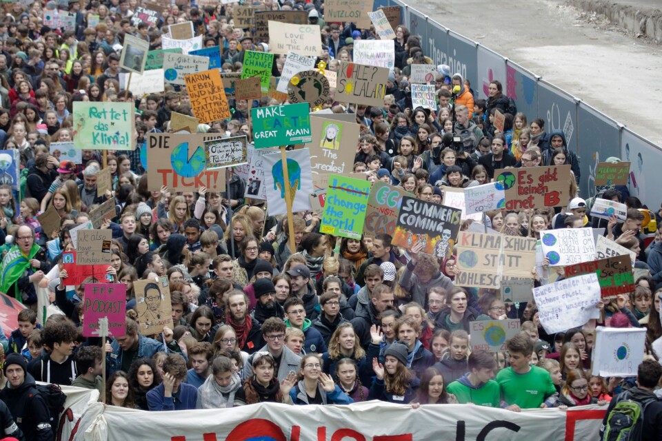 Greta Thunberg var inte ensam vid ”Friday For Future"-demonstrationen i Berlin den 29/3.