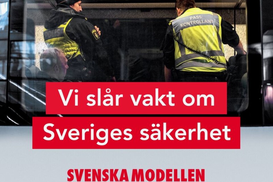 Den här annonsen ingår som en del i en kampanj för ”Svenska modellen” som Socialdemokraterna nu lanserar i sociala medier.