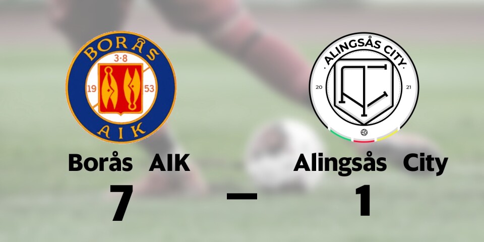Stark seger för Borås AIK i toppmatchen mot Alingsås City