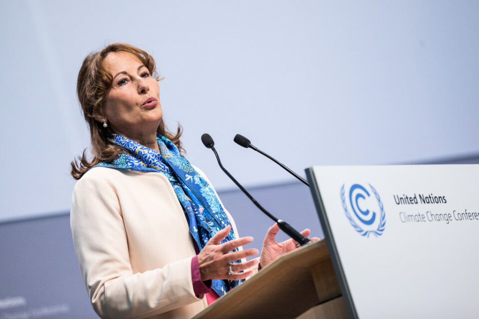 Som fransk miljöminister 2014-2017 var Ségolène Royal djupt involverad i framtagandet av Paris-avtalet 2015. Nu funderar hon på en ny presidentvalskampanj till 2022. Arkivbild.