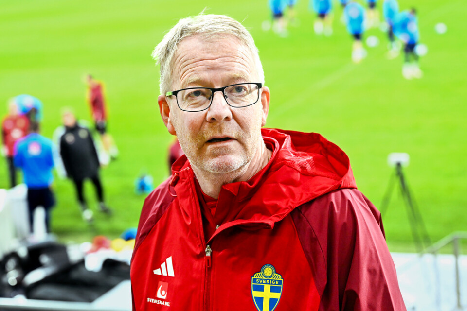 Landslagets matchbevakare Lasse Jacobsson. Arkivbild.