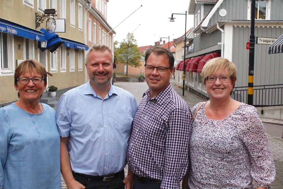 Agnetha Landberg, Anders Johansson, Jens Robertsson och Ann Petersson är veteraner inom Centerpartiet, och de lanserar nu handlingsprogrammet inför de kommande fyra åren.