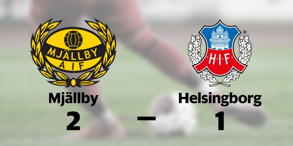 Mjällby vann hemma mot Helsingborg