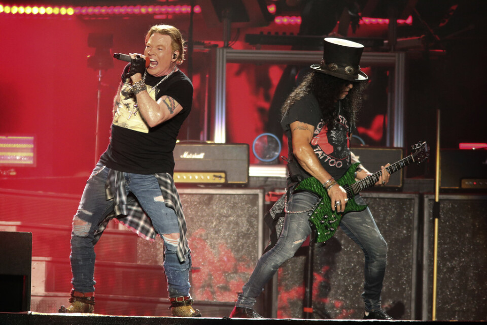 Konserter med bland andra Guns N' Roses är en del av nya strömningstjänsten Staccs. Arkivbild.
