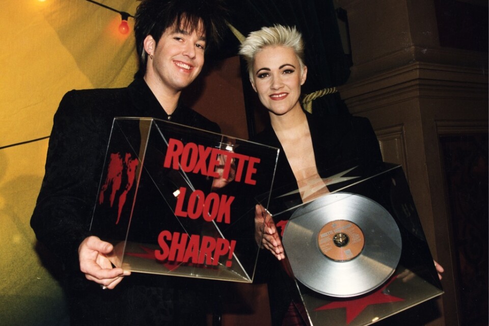 Roxette bildades 1986 och släppte "Look sharp!" två år senare. Arkivbild.