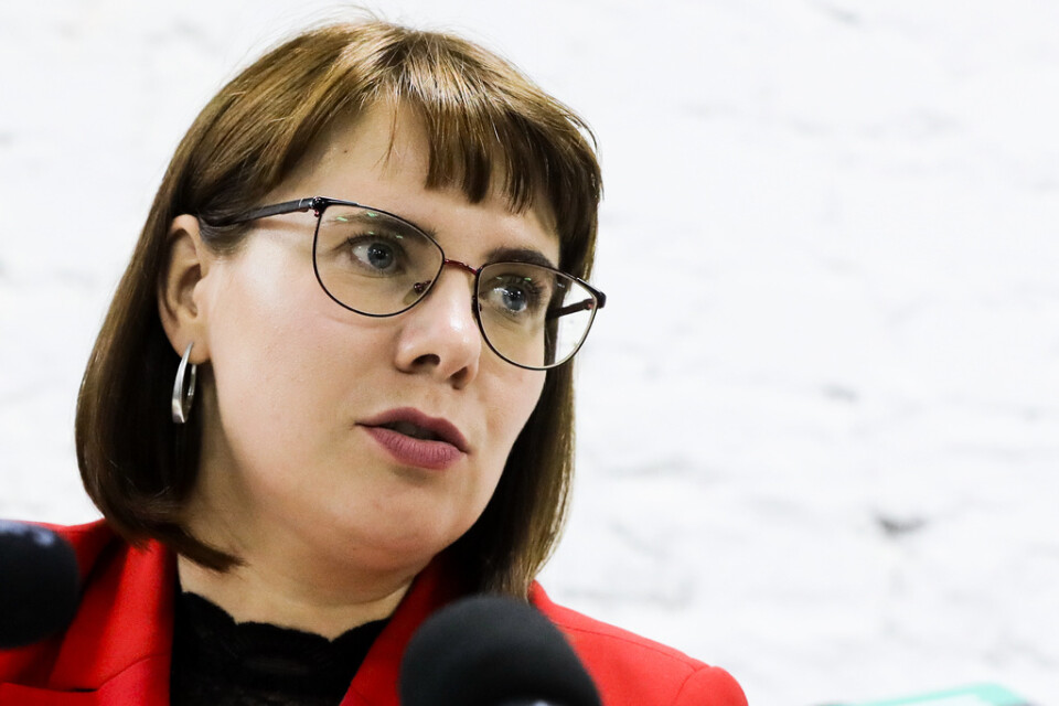 Den belarusiska oppositionsledaren Olga Kovalkova besökte Sverige och utrikesminister Ann Linde. Arkivbild.