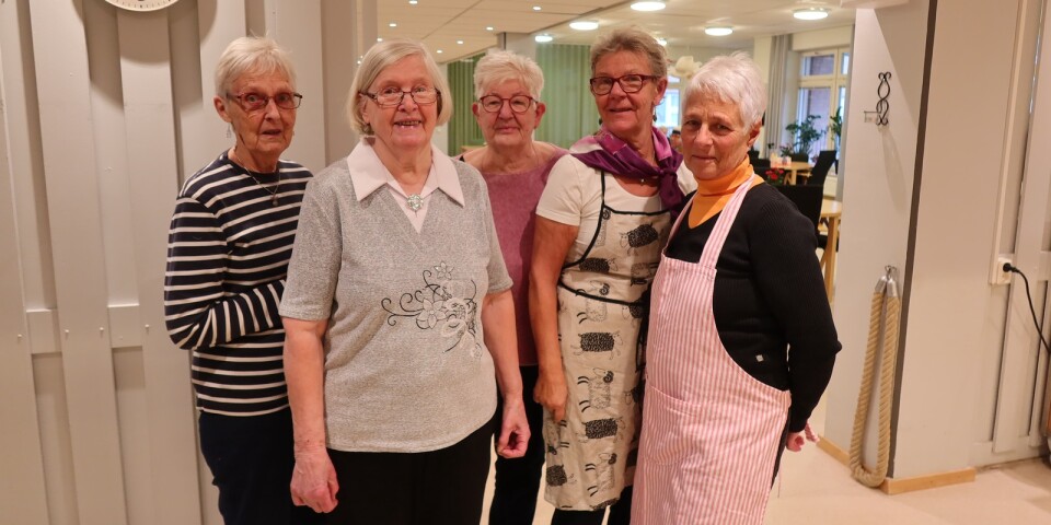 Gull-Maj Wittgren, Klara Jützeler, Birgit Gustafsson, Bodil Anderson och Birgit Bonthron brukar hjälpa till med aktiviteterna på Kärnan och menar att restaurangen betyder mycket för alla som går hit.