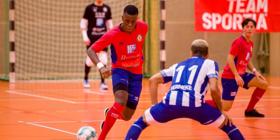 Abdoulie Yanks Bojang gjorde sitt första hattrick i futsal.