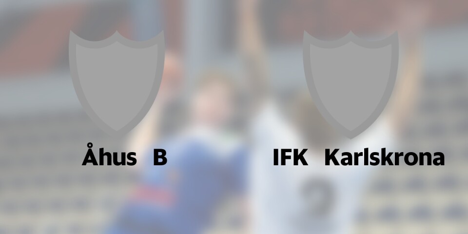 IFK Karlskrona gästar Åhus B