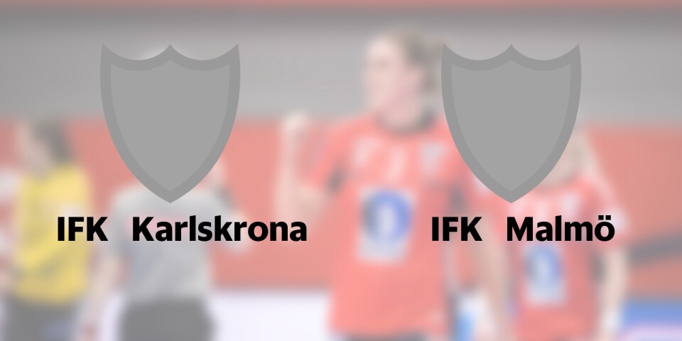 IFK Karlskrona möter IFK Malmö hemma
