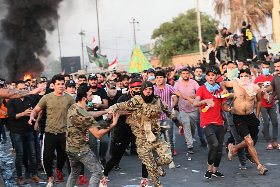 Kritik riktas mot säkerhetsstyrkors agerande under protesterna i början av oktober i Irak, då över 100 personer dödades. Arkivbild.