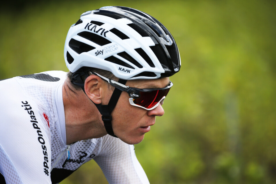 Chris Froome under fjolårets Tour de France. Arkivbild.