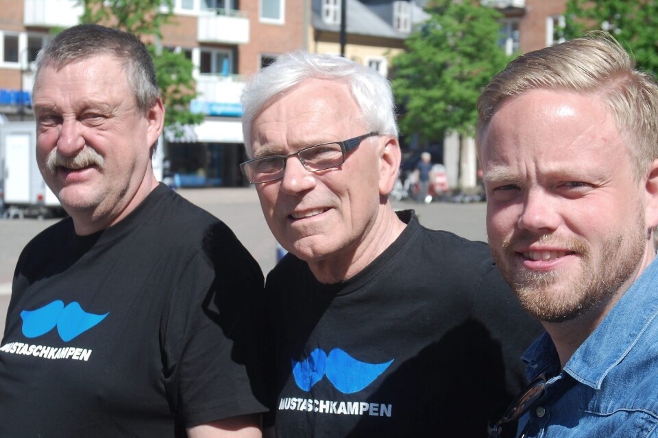 Per Nilsson, YCC, Jan Frick, ProVitae, och Johan Jönsson, cityledare, är tre arrangörna bakom mc-kortegen. Även Lille Mats MCK står bakom initiativet.	        foto: magnus wahlström