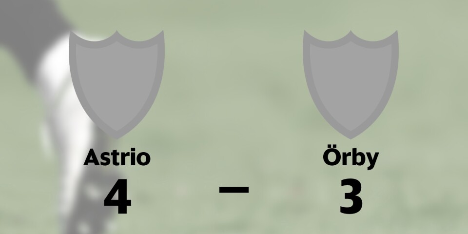 Örby förlorade borta mot Astrio