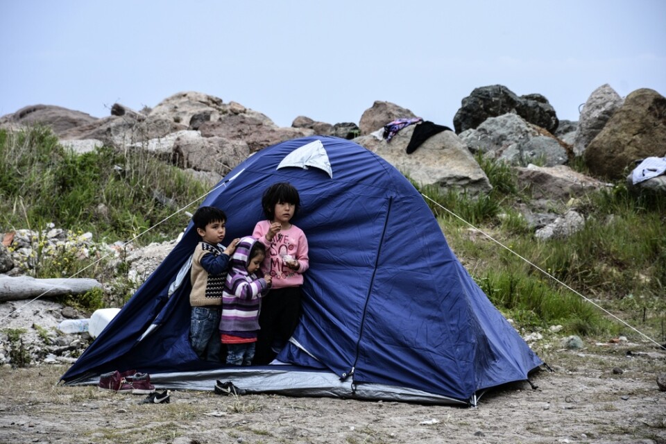 Tyskland meddelar att man ska ta emot 500 barn och unga från greklands migrantläger. Arkivbild.