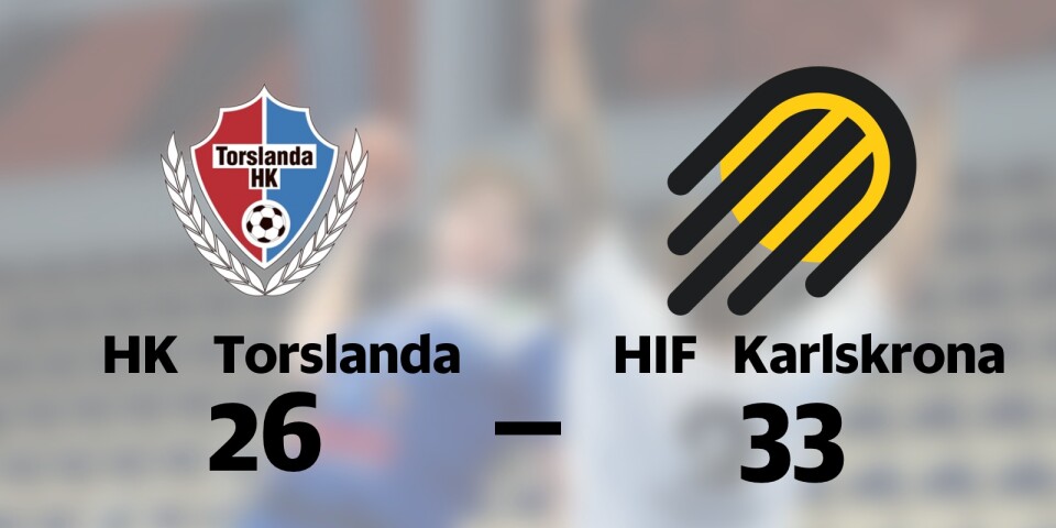 HK Torslanda kunde inte stoppa HIF Karlskronas segertåg